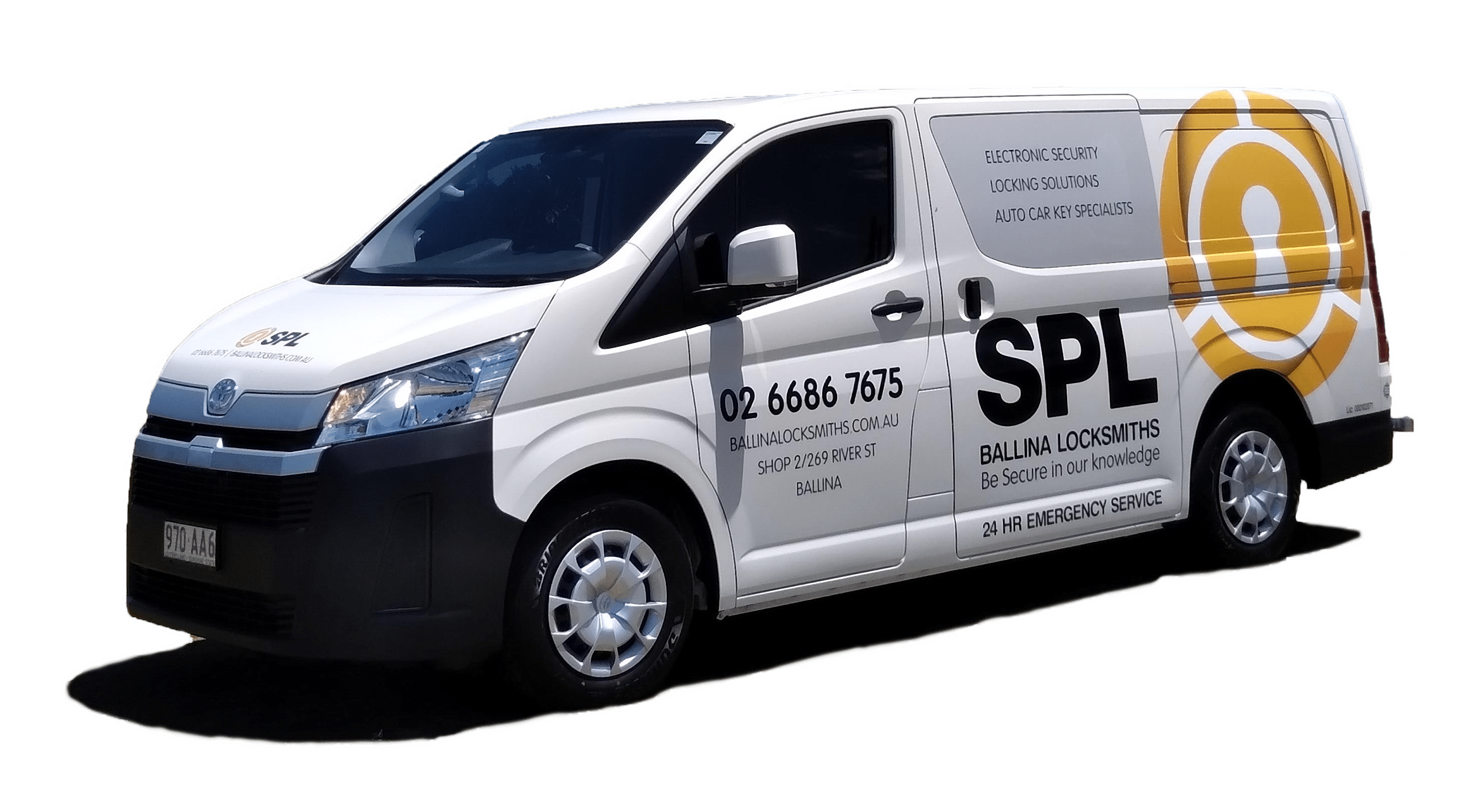 White Van — SPL Security in Balina NSW